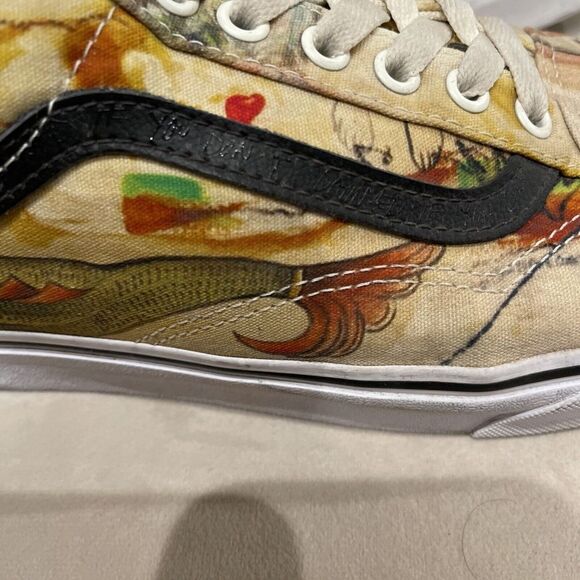 Vans Off The Wall Gallery Kostechko All Over Print Skater, Retro Size 10 - Picture 4 of 12